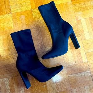 Beautiful Almond Toe Sock Boot